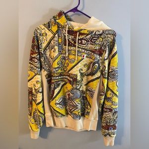 Yellow Paisley Champion Hoodie
